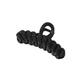 Pinza per capelli nera opaca con design a catena per capelli medi e lunghi - 11cm / Nero / Confezione sfusa