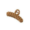 Pinza per capelli opaca color caffè chiaro con design a catena vintage da 11 cm - 11cm / Cachi / Confezione sfusa