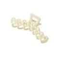 Creamy matte hollow heart claw clip hair shark clamp for bun hairstyles - Bulk Packaging / Matte Cream White