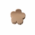 Matte beige flower hair claw clip with frosted texture and small shark clip design - 3.5cm Matte Khaki