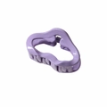 Minimalistische lilafarbene Haarklammer in Wolkenform mit glänzendem Finish - Glänzend Lila (4.5cm)