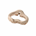 Minimalistische beige Haarklammer in Wolkenform mit matter Oberfläche für Damenfrisuren - Matt Aprikose (4.5cm)