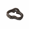 Matte dunkelbraune Wolken-Haarklammer mit Wellenrand für minimalistisches Styling - Matt Dunkelgrau (4.5cm)