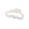 Pinza per capelli minimalista a forma di nuvola in finitura bianco latte traslucido - Confezione Singola Nuda / Bianco Sfumato