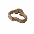 Matte khaki Haarklammer im Wolken-Design mit Wellenform und robuster Metallfeder - Matt Khaki (4.5cm)