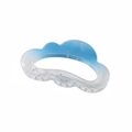 Molla per capelli a forma di nuvola blu sfumata con trama massaggiante antiscivolo - Confezione Singola Nuda / Gradiente Celeste