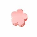 Matte light pink five-petal flower hair claw clip with non-slip grip design - 3.5cm Glossy Korean Pink