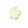 Matte cream yellow small flower hair claw clip with a minimalist 5-petal daisy design - 3.5cm Glossy Milky White
