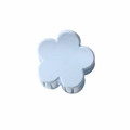 Matte light blue flower claw clip accessory for fringe hair in a Korean minimalist style - 3.5cm Glossy Light Blue