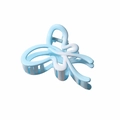 Light blue butterfly hair claw clip with glossy finish and high-quality metal spring - Gradient Blue / Single OPP Bag