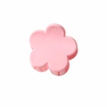 Korean style pink matte flower hair claw clip for side hair and bangs styling - 3.5cm Frosted Light Pink