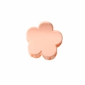 Matte pink flower mini hair claw clip for bangs and side hair with spring metal axis - 3.5cm Matte Light Orange