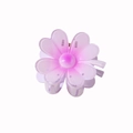 Pink and purple gradient flower hair claw clip with a glossy translucent finish - Rose Red