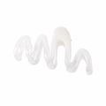 Moderno molletta per capelli ondulata in resina bianco perla per capelli folti - Confezione sfusa / #4 Bianco Sfumato