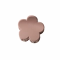 Matte finish small flower hair claw clip in dusty rose pink color for girls - 3.5cm Matte Rust Red