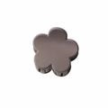Small matte grey floral hair claw clip for women stylish Korean style hair accessory - 3.5cm Matte Dark Coffee