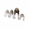 Gradient smokey grey geometric wave hair claw clip for thick hair styling - Bulk Packaging / #5 Gradient Black