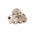 Minimalist matte beige hair claw clip with smooth resin finish and durable spring - #11 Clamp - Light Gray