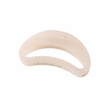 Pince à cheveux minimaliste en forme de lune, finition crème mate pour cheveux épais - Blanc Crème Gelée (Nu)