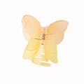 Pinza per capelli a farfalla opaca con sfumatura dolce tra giallo e arancio - Confezione sfusa / Sfumato Arancione Giallo