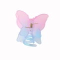 Pinza per capelli a farfalla con sfumatura rosa e blu e finitura opaca raffinata - Confezione sfusa / Sfumato Rosa Rosso Blu