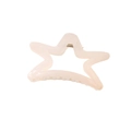 Pinza para el pelo con forma de estrella en acrílico rosa translúcido moda - Albaricoque Gelatina / Empaque a granel