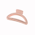 Elegante molletta per capelli rosa chiaro con strass lucidi per acconciatura - Rosa