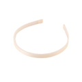 Creamy white 1cm grosgrain ribbon covered non-slip headband with teeth DIY base - Champagne