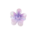 Pince à cheveux fleur avec dégradé laser et design de pétales colorés irisés - Emballage en vrac / Violet Irisé