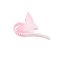Eleganter großer Haarclip in Schmetterlingsform mit rosa Farbverlauf und Texturflügeln - Großpackung / Rosa