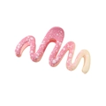 Pink and yellow gradient wave hair claw clip with artistic speckled pattern finish - Wave Style / Pink Yellow