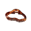 Large brown tortoiseshell claw clip made of high-quality resin with strong metal spring - Bulk Packaging / Tortoise Shell