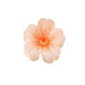 Elegant gradient orange flower hair claw clip with a translucent petal finish for women - Orange / Bulk Packaging
