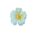 Exquisite light blue and yellow gradient flower hair claw clip with transparent finish - Blue / Bulk Packaging