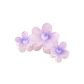 Eleganter Haarklammer mit drei lila Farbverlauf-Blumen für Damen in feinem Design - Lila