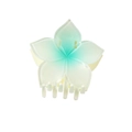 Elegante molletta per capelli a forma di frangipane con sfumatura verde acqua perlata - Confezione sfusa / Blu Lago Perlato