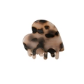 Pince à cheveux élégante en forme de cœur en acétate avec motif écaille de tortue marron - Écaille Claire
