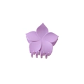 Matt-lilane Haarklammer in Blumenform für Damen in einem minimalistischen Blumendesign - Lila