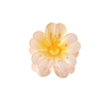 Exquisite cherry blossom hair claw clip in translucent orange yellow gradient resin - Bulk Packaging / Pearlescent Orange
