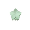 Matte hellgrüne Haarklammer in Blumenform für elegante Hochsteckfrisuren - Hellgrün
