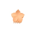 Matte orangefarbene Blumen-Haarklammer im süßen Blumendesign für elegantes Styling - Orange