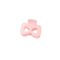 Exquisite light pink matte bow hair claw clip in a minimalist Korean style for daily use - Light Pink-4cm