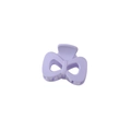 Exquisite lavender bow hair claw clip with matte finish and elegant cutout design - Light Purple-4cm