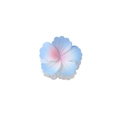 Pince à cheveux fleur avec dégradé mat rose et bleu clair et des dents blanches - Emballage en vrac / Bleu Rose Mat