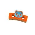 Pince à cheveux panda de dessin animé orange et bleu pour cheveux épais, accessoire - Ours Orange