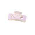 Pince à cheveux mauve mignonne avec motif tête de panda pour coiffure cheveux épais - Ours Violet Clair