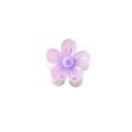 Pince à cheveux fleur lavande en résine translucide pour une coiffure élégante - Emballage en Vrac / 4cm Violet