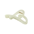 Elegant cream heart-shaped cutout hair claw clip with a glossy resin finish - Bulk Packaging / Heart-Jelly Green