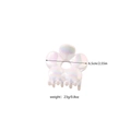 Pince à cheveux fleur blanche irisée en acrylique, taille 6,5 cm de diamètre - Style Fleur 6.5cm (Emballé Individuellement)