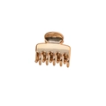 Mini molletta ovale in metallo oro champagne con finitura lucida per acconciatura - 4cm Oro Rosa